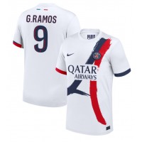 Fotballdrakt Herre Paris Saint-Germain Goncalo Ramos #9 Bortedrakt 2024-25 Kortermet